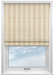 Trellis Prints, Noble Stripe Manson - Roman Blind